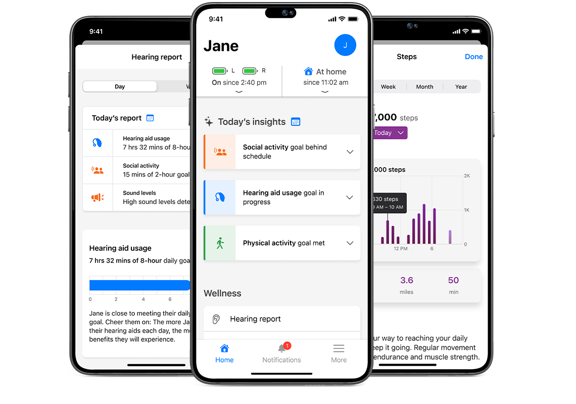 hear share app screens